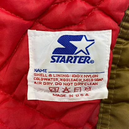 【現状渡し品】【メンズ】 STARTER スターター PRO LINE プロ ライン 80-90S 49ERS NYLON STADIUM JACKET ナイロン スタジアム ジャケット アウター 146-260721-cs-04-izu サイズ：L カラー：ゴールド 万代Net店