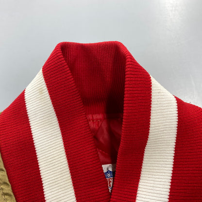 【現状渡し品】【メンズ】 STARTER スターター PRO LINE プロ ライン 80-90S 49ERS NYLON STADIUM JACKET ナイロン スタジアム ジャケット アウター 146-260721-cs-04-izu サイズ：L カラー：ゴールド 万代Net店