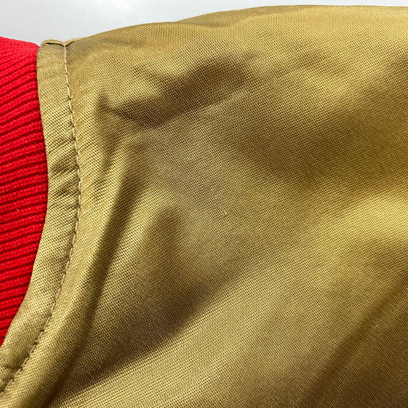 【現状渡し品】【メンズ】 STARTER スターター PRO LINE プロ ライン 80-90S 49ERS NYLON STADIUM JACKET ナイロン スタジアム ジャケット アウター 146-260721-cs-04-izu サイズ：L カラー：ゴールド 万代Net店