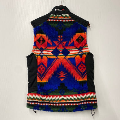 【中古品】【メンズ】 RLX RALPH LAUREN アールエルエックス ラルフローレン NATIVE PATTERN FLEECE VEST ネイティブ パターン フリース ベスト アウター 147-260724-cs-01-izu サイズ：M カラー：マルチ 万代Net店