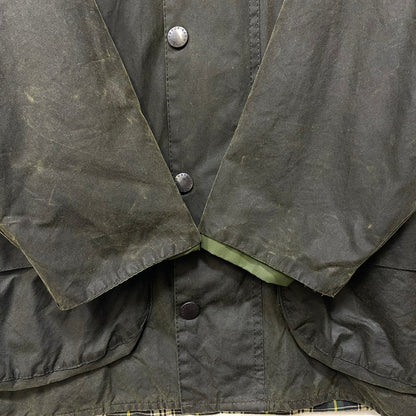 【中古品】【メンズ】 BARBOUR バーブァー A150 英国製 90S BEAUFORT JACKET ビューフォート ジャケット アウター 144-260721-cs-09-izu サイズ：C38/97cm カラー：カーキ 万代Net店
