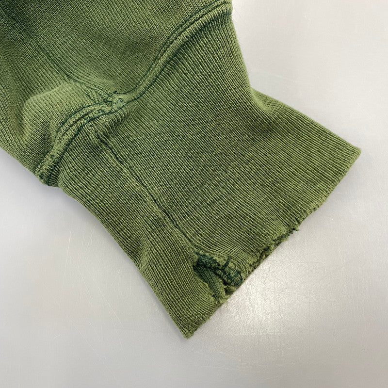 【現状渡し品】【メンズ】 CHAMPION チャンピオン 90S 刺繍タグ CALIFORNIA BERKELEY REVERSE WEAVE SWEATSHIRT リバース ウィーブ スウェットシャツ トップス 長袖 146-260721-cs-11-izu サイズ：L カラー：グリーン 万代Net店