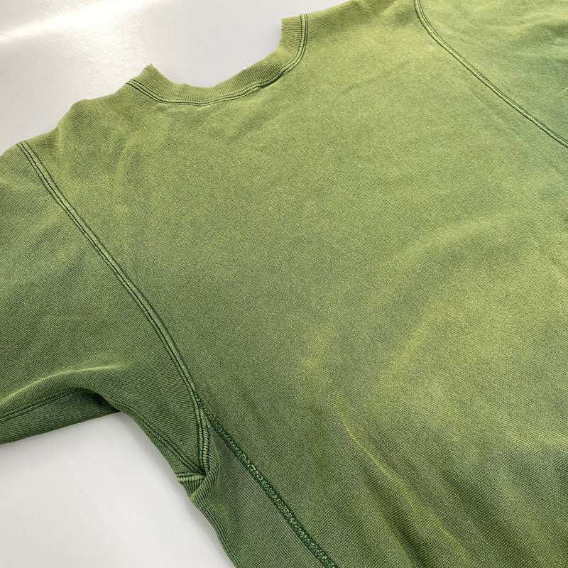 【現状渡し品】【メンズ】 CHAMPION チャンピオン 90S 刺繍タグ CALIFORNIA BERKELEY REVERSE WEAVE SWEATSHIRT リバース ウィーブ スウェットシャツ トップス 長袖 146-260721-cs-11-izu サイズ：L カラー：グリーン 万代Net店