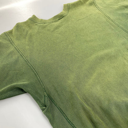 【現状渡し品】【メンズ】 CHAMPION チャンピオン 90S 刺繍タグ CALIFORNIA BERKELEY REVERSE WEAVE SWEATSHIRT リバース ウィーブ スウェットシャツ トップス 長袖 146-260721-cs-11-izu サイズ：L カラー：グリーン 万代Net店