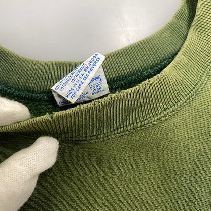 【現状渡し品】【メンズ】 CHAMPION チャンピオン 90S 刺繍タグ CALIFORNIA BERKELEY REVERSE WEAVE SWEATSHIRT リバース ウィーブ スウェットシャツ トップス 長袖 146-260721-cs-11-izu サイズ：L カラー：グリーン 万代Net店