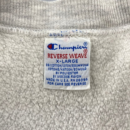 【現状渡し品】【メンズ】 CHAMPION チャンピオン 90S 刺繍タグ MICHIGAN STATE REVERSE WEAVE SWEATSHIRT リバース ウィーブ スウェットシャツ トップス 長袖 146-260721-cs-10-izu サイズ：XL カラー：グレー 万代Net店