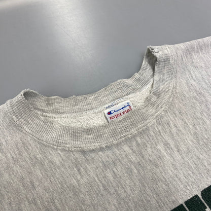 【現状渡し品】【メンズ】 CHAMPION チャンピオン 90S 刺繍タグ MICHIGAN STATE REVERSE WEAVE SWEATSHIRT リバース ウィーブ スウェットシャツ トップス 長袖 146-260721-cs-10-izu サイズ：XL カラー：グレー 万代Net店