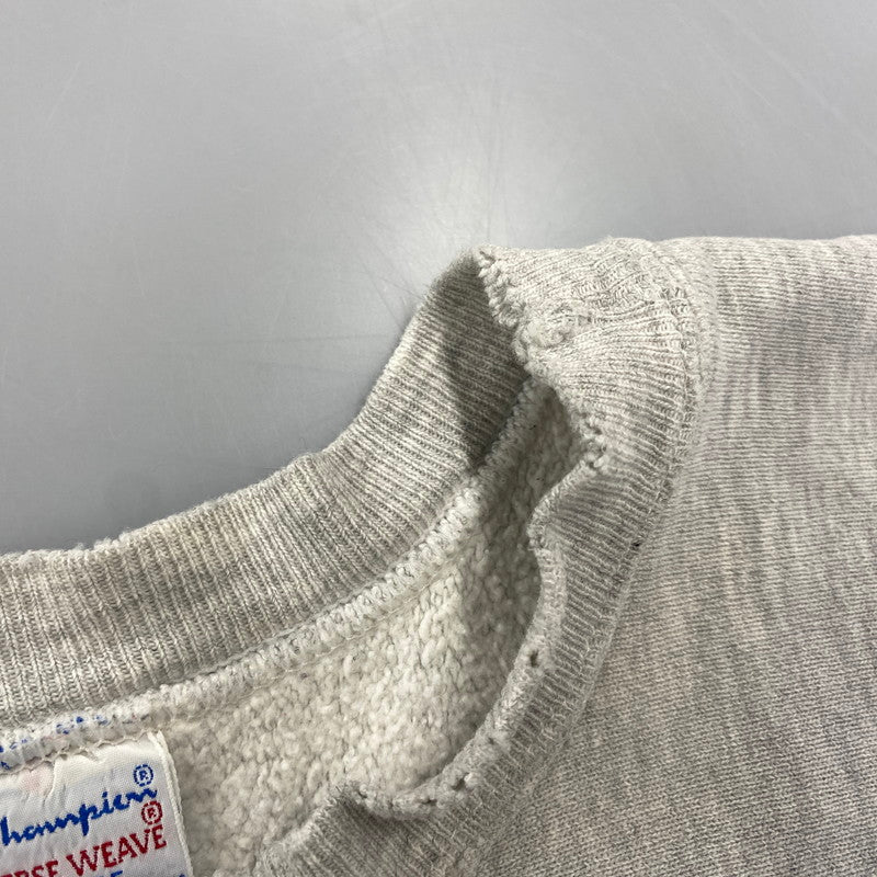 【現状渡し品】【メンズ】 CHAMPION チャンピオン 90S 刺繍タグ MICHIGAN STATE REVERSE WEAVE SWEATSHIRT リバース ウィーブ スウェットシャツ トップス 長袖 146-260721-cs-10-izu サイズ：XL カラー：グレー 万代Net店