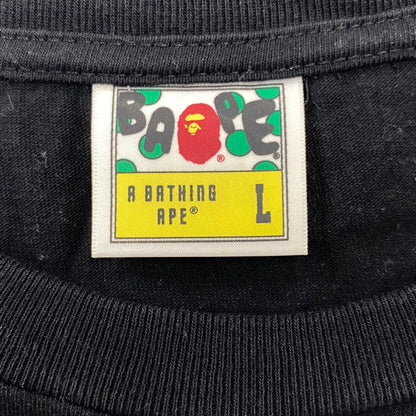 【中古品】【メンズ】 A BATHING APE アベイシングエイプ 002TEK251001M BABY MILO SS TEE ベイビー マイロ ショートスリーブ Tシャツ トップス 142-260723-kh-03-izu サイズ：L カラー：ブラック 万代Net店