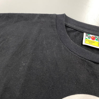 【中古品】【メンズ】 A BATHING APE アベイシングエイプ 002TEK251001M BABY MILO SS TEE ベイビー マイロ ショートスリーブ Tシャツ トップス 142-260723-kh-03-izu サイズ：L カラー：ブラック 万代Net店