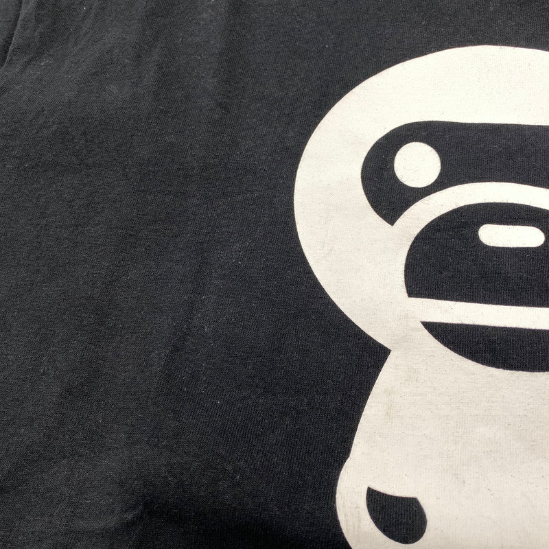 【中古品】【メンズ】 A BATHING APE アベイシングエイプ 002TEK251001M BABY MILO SS TEE ベイビー マイロ ショートスリーブ Tシャツ トップス 142-260723-kh-03-izu サイズ：L カラー：ブラック 万代Net店