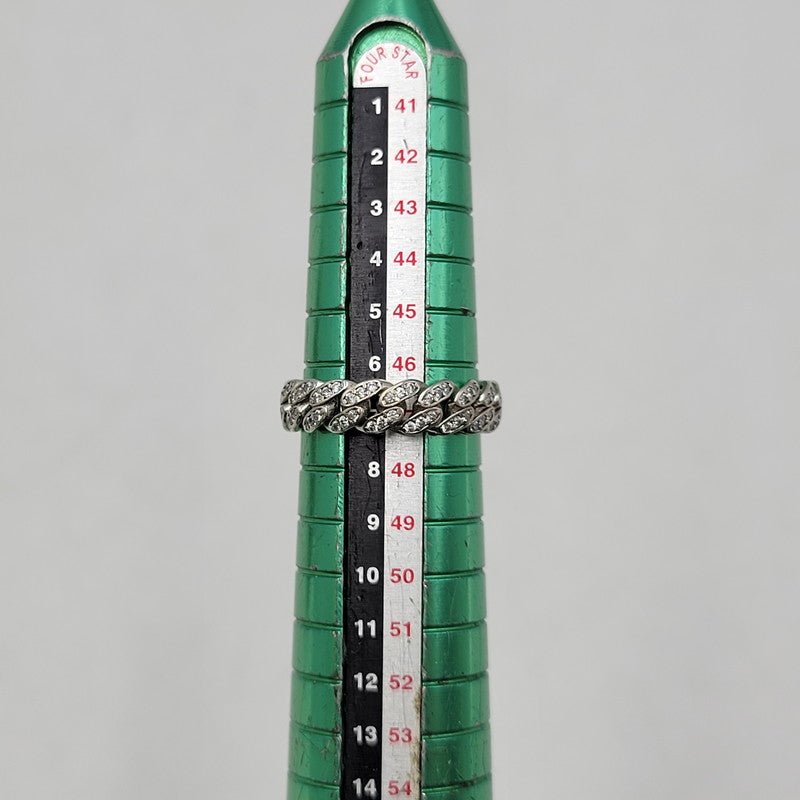 【中古品】【メンズ/レディース】 AVALANCHE アヴァランチ S925 ジルコニア マイアミキューバンリンク リング アクセサリー 192-260724-ya-13-izu カラー：シルバー 万代Net店