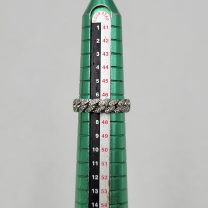 【中古品】【メンズ/レディース】 AVALANCHE アヴァランチ S925 ジルコニア マイアミキューバンリンク リング アクセサリー 192-260724-ya-13-izu カラー：シルバー 万代Net店