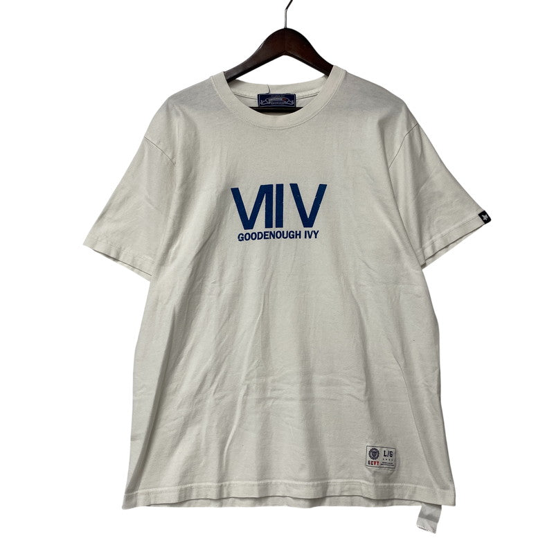 【中古品】【メンズ】 GOODENOUGH IVY グッドイナフ アイビー VIIV PRINT SS TEE プリント ショートスリーブ Tシャツ トップス 142-260723-kh-01-izu サイズ：L/G カラー：ホワイト 万代Net店