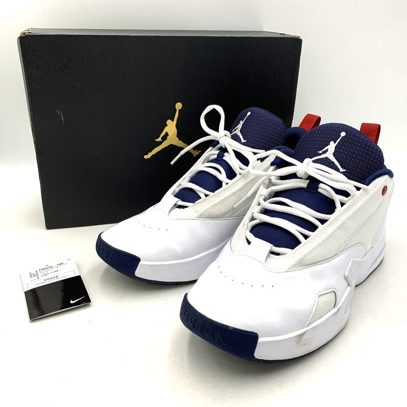 【中古品】【メンズ】 NIKE ナイキ JORDAN MAX AURA 6 FQ8298-100 ジョーダン マックス オーラ 6 スニーカー シューズ 靴 160-260721-as-03-izu サイズ：29.5cm カラー：WHITE/MIDNIGHT NAVY 万代Net店