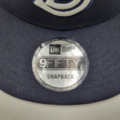 【中古品】【メンズ/レディース】 NEW ERA ニューエラ × SCHOTT ショット 9FIFTY ナインフィフティー LOGO SNAPBACK CAP ロゴ スナップバック キャップ 帽子 185-260724-ya-17-izu サイズ：F カラー：ネイビー 万代Net店