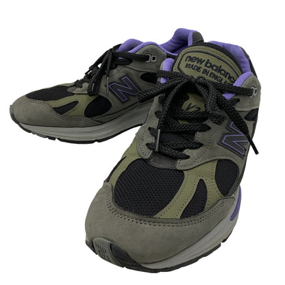 【中古品】【メンズ】 NEW BALANCE ニューバランス U991GP2 991V2 MADE IN UK RAVEN メイドイン ユーケー レイブン スニーカー シューズ 靴 162-260722-cs-02-izu サイズ：US 9D カラー：グレー×パープル 万代Net店