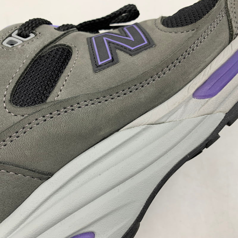 【中古品】【メンズ】 NEW BALANCE ニューバランス U991GP2 991V2 MADE IN UK RAVEN メイドイン ユーケー レイブン スニーカー シューズ 靴 162-260722-cs-02-izu サイズ：US 9D カラー：グレー×パープル 万代Net店