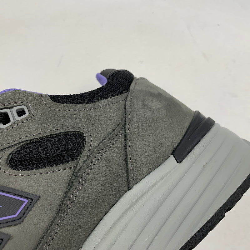 【中古品】【メンズ】 NEW BALANCE ニューバランス U991GP2 991V2 MADE IN UK RAVEN メイドイン ユーケー レイブン スニーカー シューズ 靴 162-260722-cs-02-izu サイズ：US 9D カラー：グレー×パープル 万代Net店
