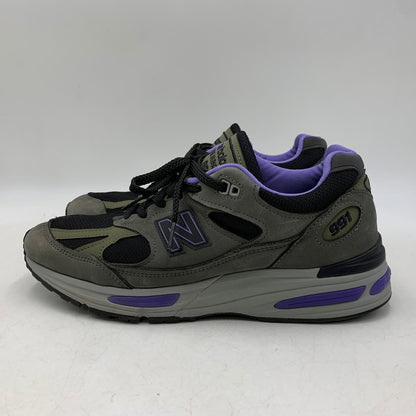 【中古品】【メンズ】 NEW BALANCE ニューバランス U991GP2 991V2 MADE IN UK RAVEN メイドイン ユーケー レイブン スニーカー シューズ 靴 162-260722-cs-02-izu サイズ：US 9D カラー：グレー×パープル 万代Net店