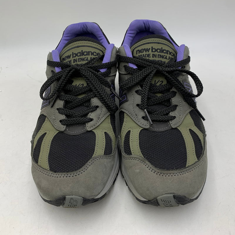 【中古品】【メンズ】 NEW BALANCE ニューバランス U991GP2 991V2 MADE IN UK RAVEN メイドイン ユーケー レイブン スニーカー シューズ 靴 162-260722-cs-02-izu サイズ：US 9D カラー：グレー×パープル 万代Net店