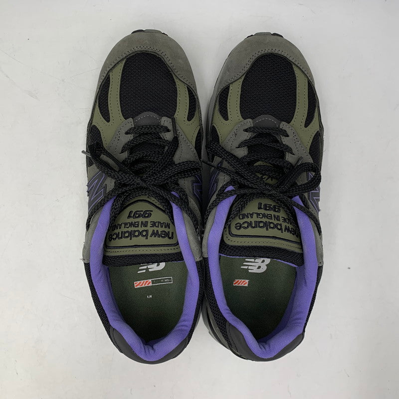 【中古品】【メンズ】 NEW BALANCE ニューバランス U991GP2 991V2 MADE IN UK RAVEN メイドイン ユーケー レイブン スニーカー シューズ 靴 162-260722-cs-02-izu サイズ：US 9D カラー：グレー×パープル 万代Net店