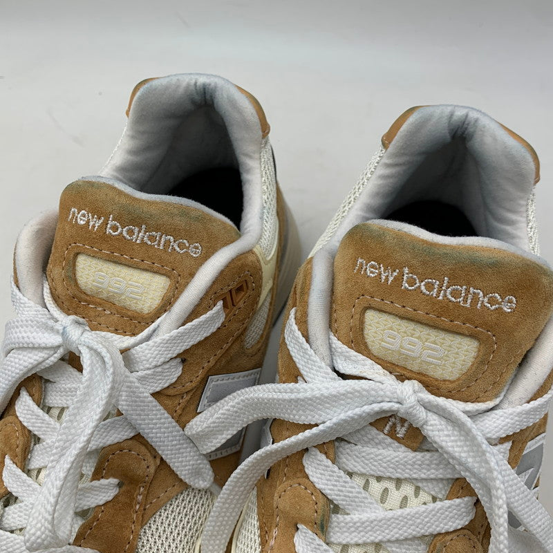 【中古品】【メンズ】 NEW BALANCE ニューバランス U992CC USA製 992 スニーカー シューズ 靴 162-260722-cs-01-izu サイズ：27cm カラー：SWEET CARAMEL/CALCIUM 万代Net店