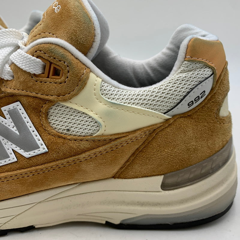 【中古品】【メンズ】 NEW BALANCE ニューバランス U992CC USA製 992 スニーカー シューズ 靴 162-260722-cs-01-izu サイズ：27cm カラー：SWEET CARAMEL/CALCIUM 万代Net店