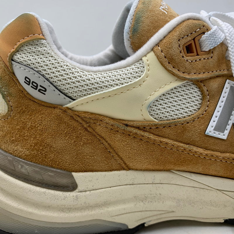 【中古品】【メンズ】 NEW BALANCE ニューバランス U992CC USA製 992 スニーカー シューズ 靴 162-260722-cs-01-izu サイズ：27cm カラー：SWEET CARAMEL/CALCIUM 万代Net店