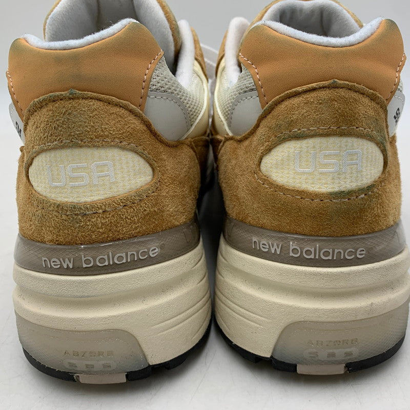 【中古品】【メンズ】 NEW BALANCE ニューバランス U992CC USA製 992 スニーカー シューズ 靴 162-260722-cs-01-izu サイズ：27cm カラー：SWEET CARAMEL/CALCIUM 万代Net店