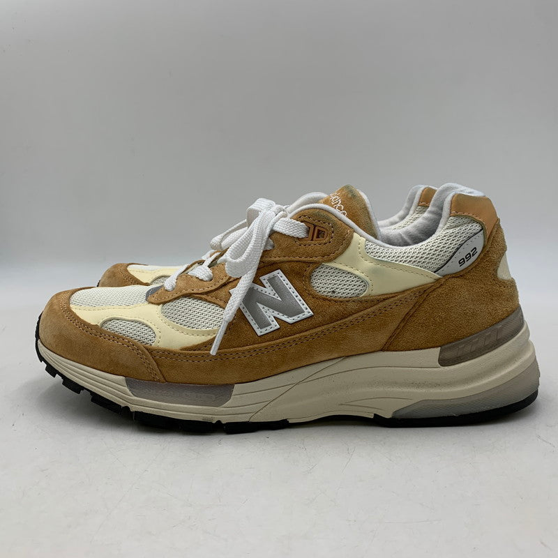 【中古品】【メンズ】 NEW BALANCE ニューバランス U992CC USA製 992 スニーカー シューズ 靴 162-260722-cs-01-izu サイズ：27cm カラー：SWEET CARAMEL/CALCIUM 万代Net店