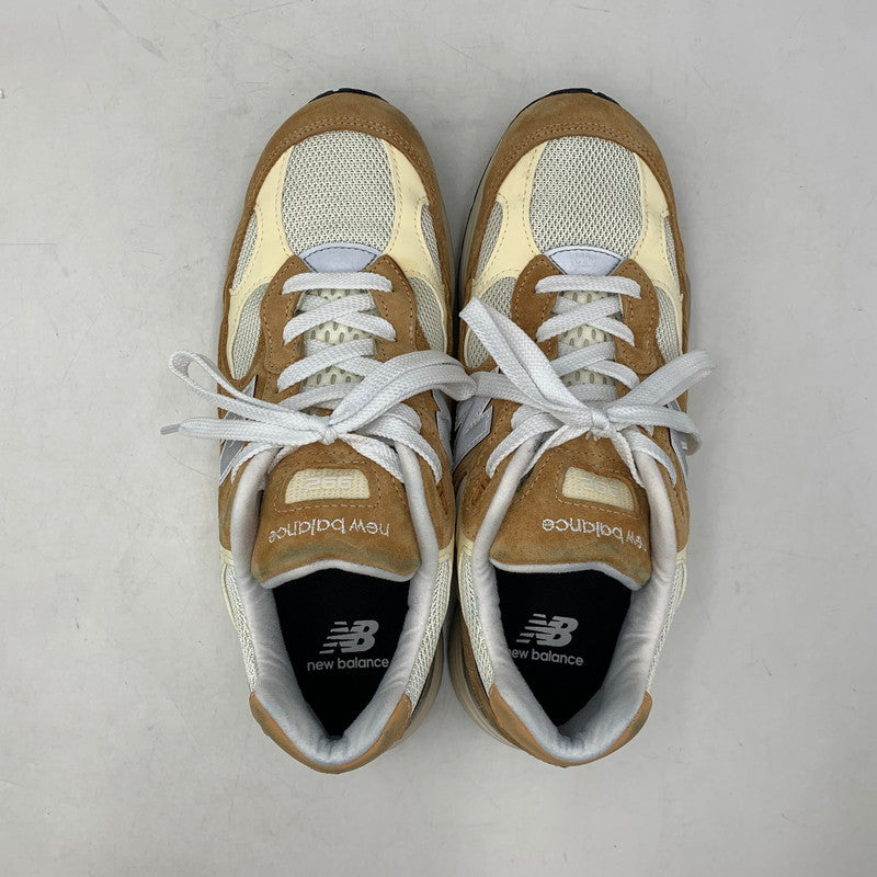 【中古品】【メンズ】 NEW BALANCE ニューバランス U992CC USA製 992 スニーカー シューズ 靴 162-260722-cs-01-izu サイズ：27cm カラー：SWEET CARAMEL/CALCIUM 万代Net店