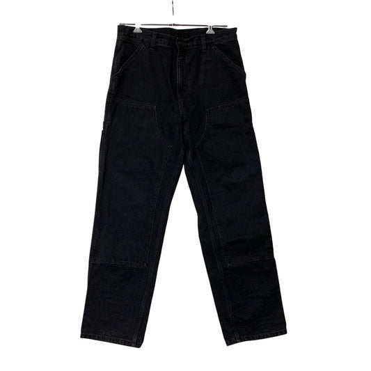 【中古品】【メンズ】 CARHARTT WIP カーハート ダブリューアイピー I032699 DOUBLE KNEE PANT ダブル ニー パンツ ボトムス ズボン 153-260722-cs-08-izu サイズ：32×32 カラー：ブラック 万代Net店