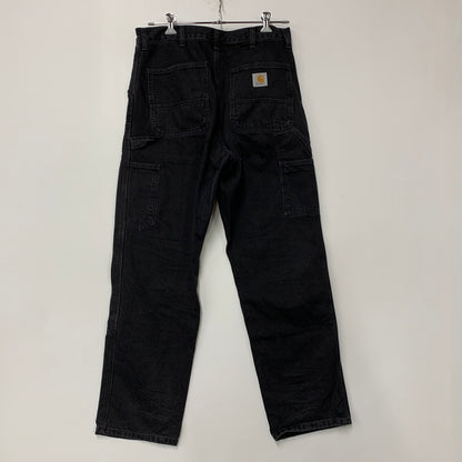 【中古品】【メンズ】 CARHARTT WIP カーハート ダブリューアイピー I032699 DOUBLE KNEE PANT ダブル ニー パンツ ボトムス ズボン 153-260722-cs-08-izu サイズ：32×32 カラー：ブラック 万代Net店