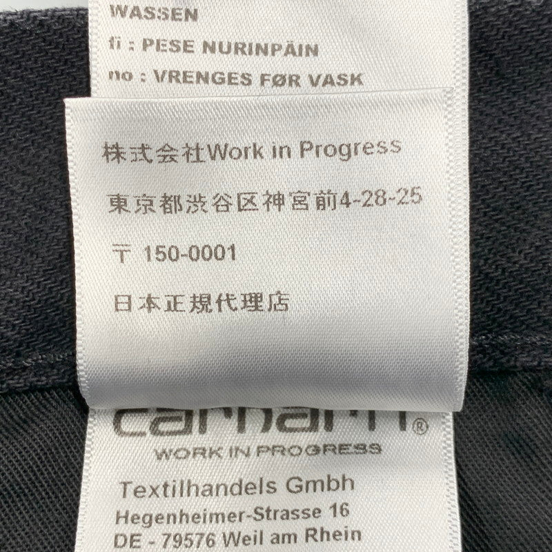 【中古品】【メンズ】 CARHARTT WIP カーハート ダブリューアイピー I032699 DOUBLE KNEE PANT ダブル ニー パンツ ボトムス ズボン 153-260722-cs-08-izu サイズ：32×32 カラー：ブラック 万代Net店