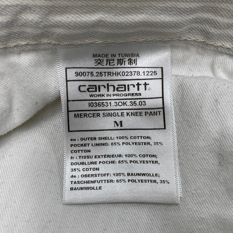 【中古品】【メンズ】 CARHARTT WIP カーハート ダブリューアイピー I036531 MERCER SINGLE KNEE PANT マーサー シングル ニー パンツ ボトムス ズボン 153-260722-cs-09-izu サイズ：M カラー：ホワイト系 万代Net店