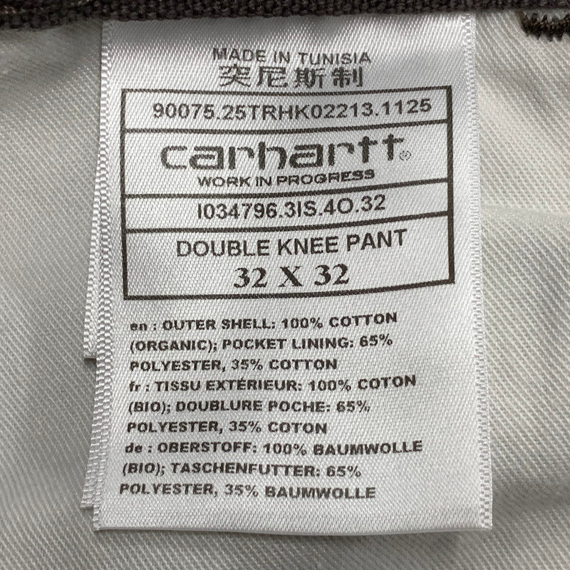 【中古美品】【メンズ】 CARHARTT WIP カーハート ダブリューアイピー I034796 26SS DOUBLE KNEE PANT ダブル ニー パンツ ボトムス ズボン 153-260722-cs-10-izu サイズ：32×32 カラー：チャコール系 万代Net店