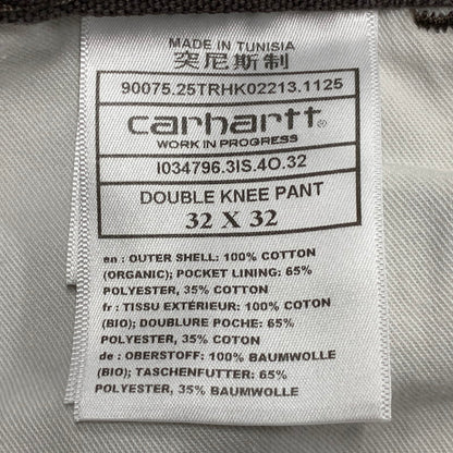 【中古美品】【メンズ】 CARHARTT WIP カーハート ダブリューアイピー I034796 26SS DOUBLE KNEE PANT ダブル ニー パンツ ボトムス ズボン 153-260722-cs-10-izu サイズ：32×32 カラー：チャコール系 万代Net店
