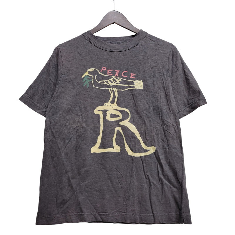 【中古品】【レディース】 45R フォーティーファイブアール ピースバードプリントの908 45星Tシャツ トップス 168-260726-kh-02-izu サイズ：2 カラー：チャコール 万代Net店