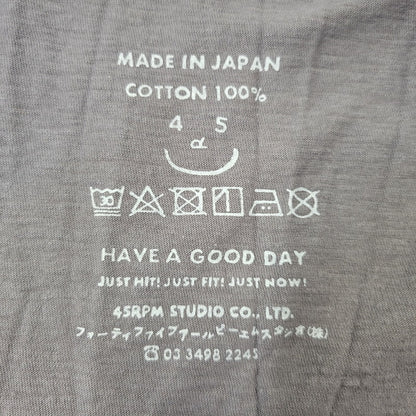 【中古品】【レディース】 45R フォーティーファイブアール ピースバードプリントの908 45星Tシャツ トップス 168-260726-kh-02-izu サイズ：2 カラー：チャコール 万代Net店