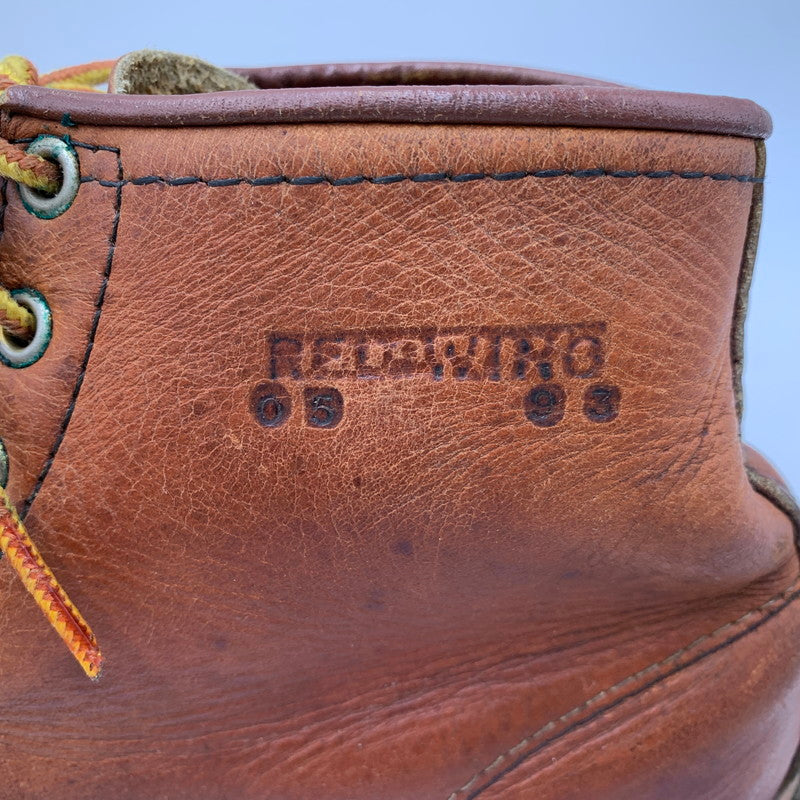 【現状渡し品】【メンズ/レディース】 RED WING レッドウィング 8175 半円犬タグ初期 1993年製 90S IRISH SETTER アイリッシュ セッター ブーツ シューズ 靴 164-260722-cs-03-izu サイズ：8E カラー：ブラウン 万代Net店