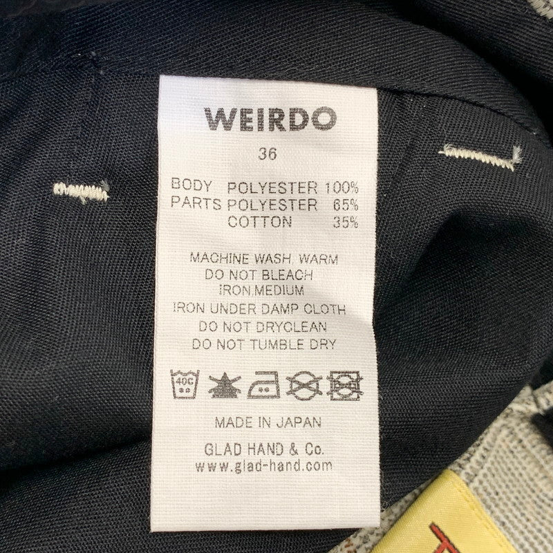 【中古品】【メンズ】 WEIRDO ウィアード GLEN CHECK PANTS グレン チェック パンツ ボトムス 156-260725-kh-16-izu サイズ：36 カラー：マルチ 万代Net店