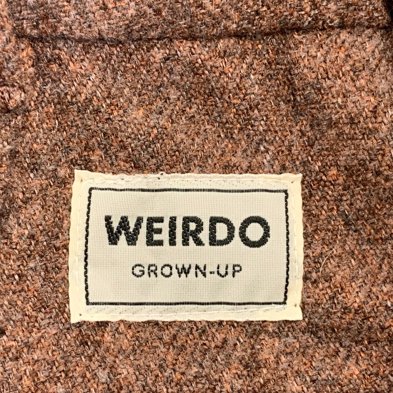 【中古品】【メンズ】 WEIRDO ウィアード WIND UP TACK EASY PANTS ワインドアップ タック イージー パンツ ボトムス 156-260725-kh-15-izu サイズ：34 カラー：ブラウン系 万代Net店