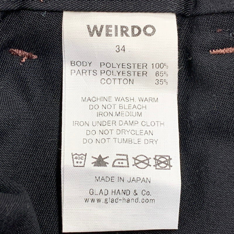 【中古品】【メンズ】 WEIRDO ウィアード WIND UP TACK EASY PANTS ワインドアップ タック イージー パンツ ボトムス 156-260725-kh-15-izu サイズ：34 カラー：ブラウン系 万代Net店