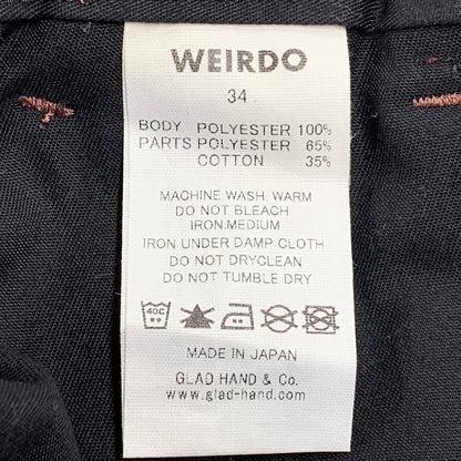 【中古品】【メンズ】 WEIRDO ウィアード WIND UP TACK EASY PANTS ワインドアップ タック イージー パンツ ボトムス 156-260725-kh-15-izu サイズ：34 カラー：ブラウン系 万代Net店