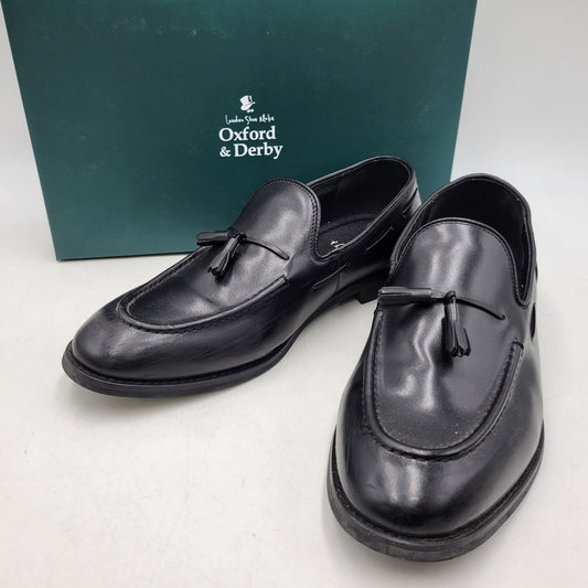 【中古品】【メンズ】 LONDON SHOE MAKE OXFORD&DERBY ロンドンシューメイク オックスフォード アンド ダービー 9016 TASSEL LOAFERS タッセル ローファー 靴 164-260726-kh-17-izu サイズ：8.5 カラー：ブラック 万代Net店