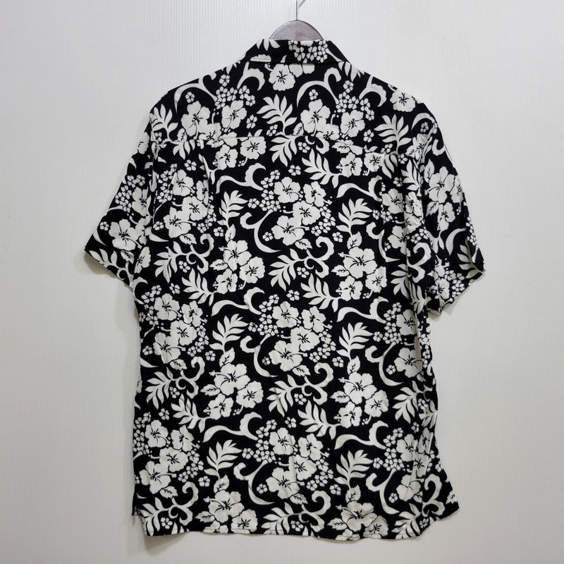 【中古品】【メンズ】 GITMAN BROS. ギットマンブラザーズ 1116-343-0471 UNITED ARROWS 別注 USA製 RAYON SS ALOHA SHIRT ユナイテッドアローズ アロハ シャツ 141-260726-kh-06-izu サイズ：15 カラー：ブラック×ホワイト 万代Net店