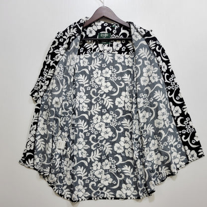 【中古品】【メンズ】 GITMAN BROS. ギットマンブラザーズ 1116-343-0471 UNITED ARROWS 別注 USA製 RAYON SS ALOHA SHIRT ユナイテッドアローズ アロハ シャツ 141-260726-kh-06-izu サイズ：15 カラー：ブラック×ホワイト 万代Net店