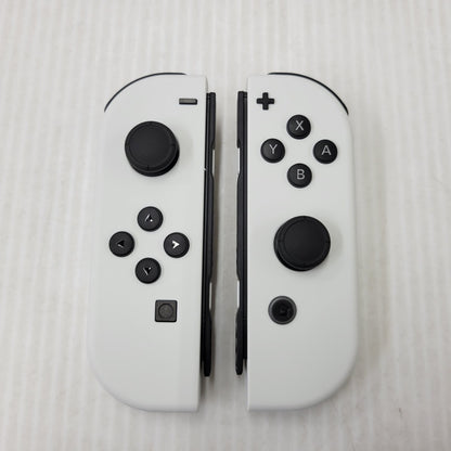 【中古美品】 【未使用】【ゲーム】Nintendo Switch (有機ELモデル) Joy-Con(L)/(R) ホワイト HEG-S-KAAAA(JPN) 任天堂 ニンテンドースイッチ 本体 034-260722-ay-01-izu 万代Net店