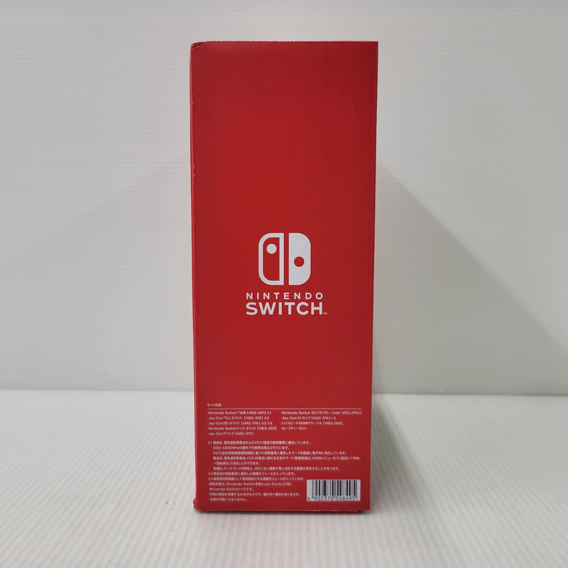 【中古美品】 【未使用】【ゲーム】Nintendo Switch (有機ELモデル) Joy-Con(L)/(R) ホワイト HEG-S-KAAAA(JPN) 任天堂 ニンテンドースイッチ 本体 034-260722-ay-01-izu 万代Net店